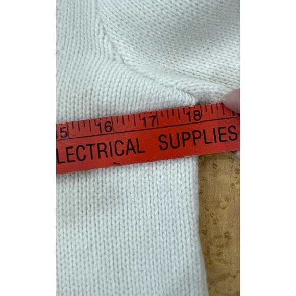 Vintage Ralph Lauren Wool Angora Sweater Turtleneck Embellished Snowflake PL - Picture 9 of 10